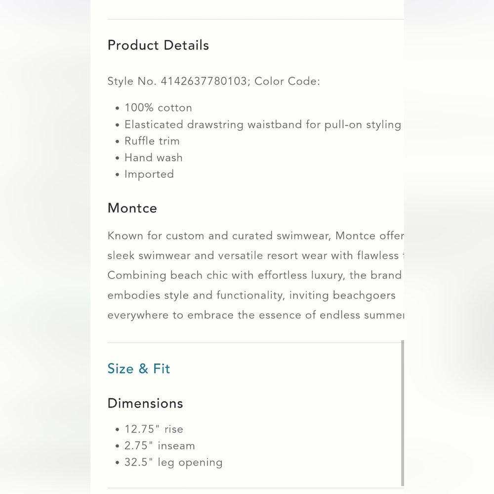 Montce Coverup Shorts - Picture 9 of 11